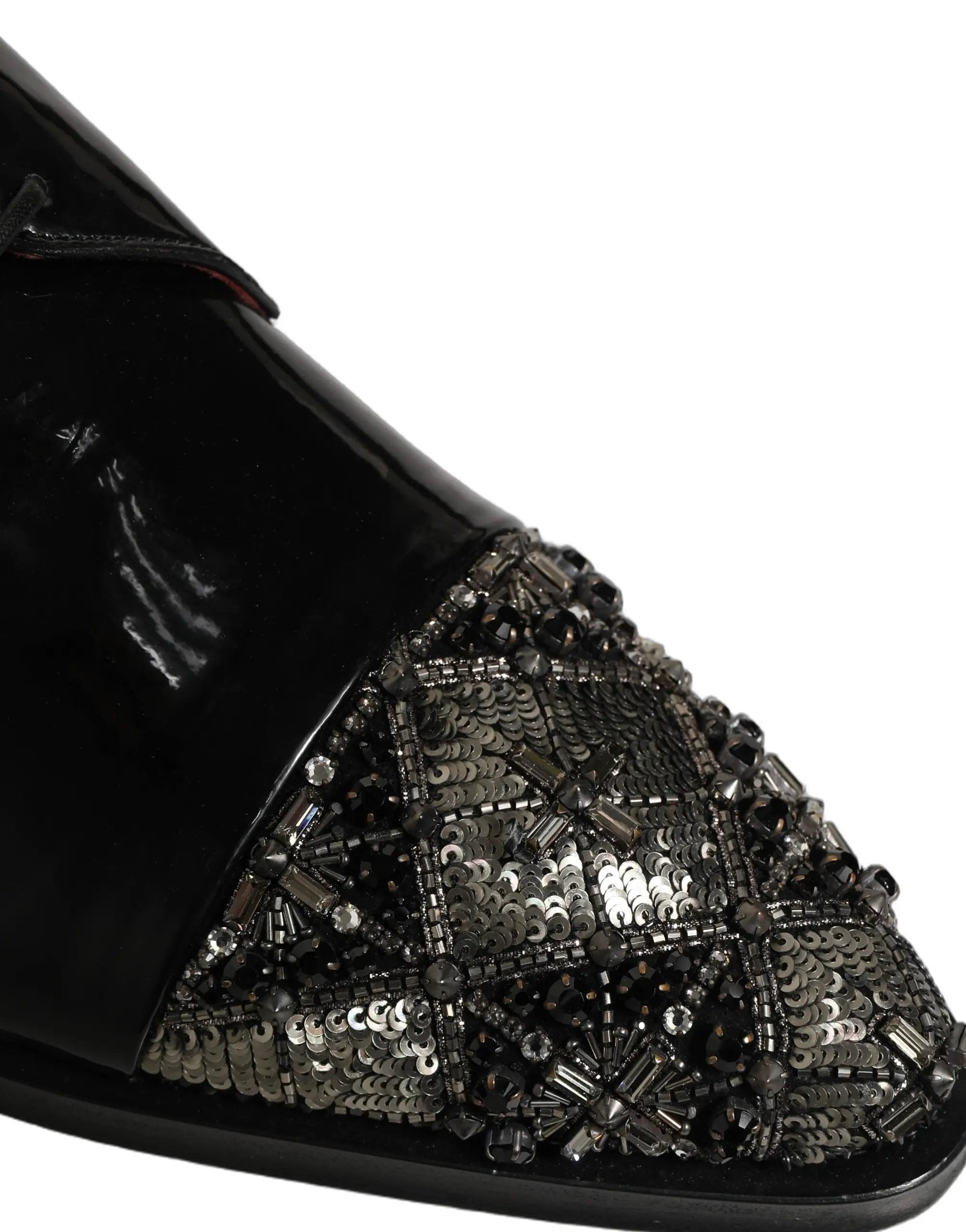 Chaussures de ville Dolce & Gabbana Derby noires ornées
