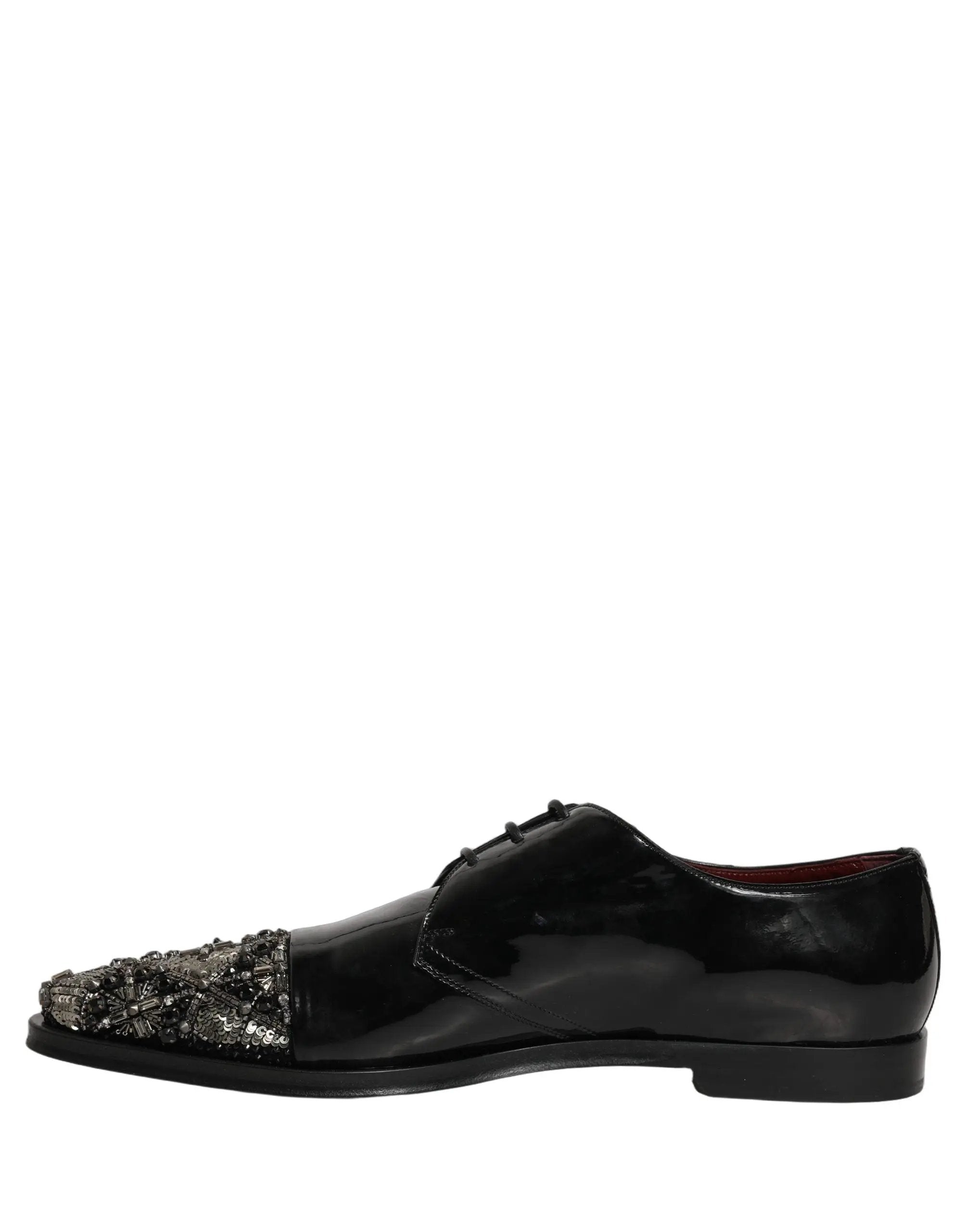 Chaussures de ville Dolce & Gabbana Derby noires ornées