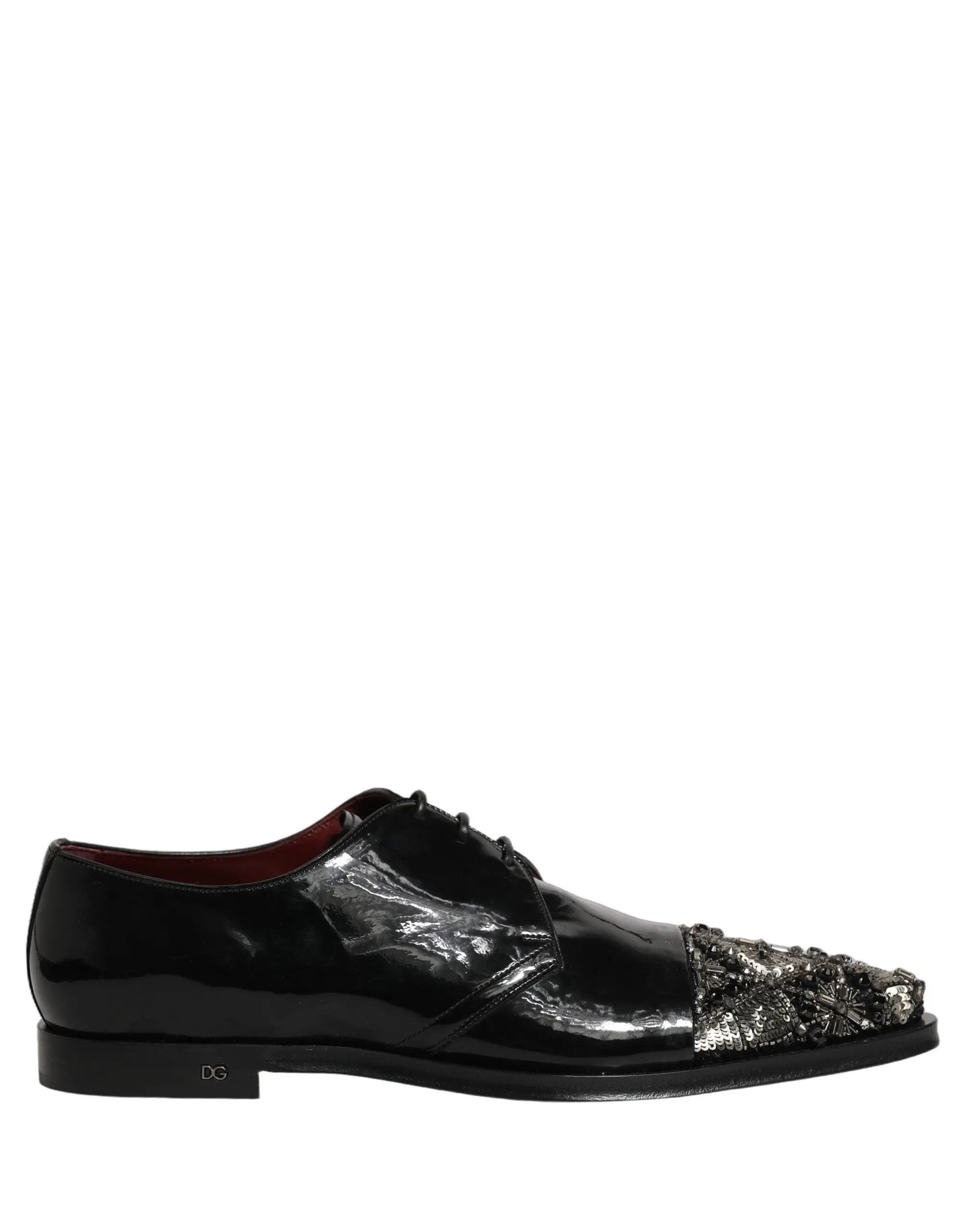 Chaussures de ville Dolce & Gabbana Derby noires ornées