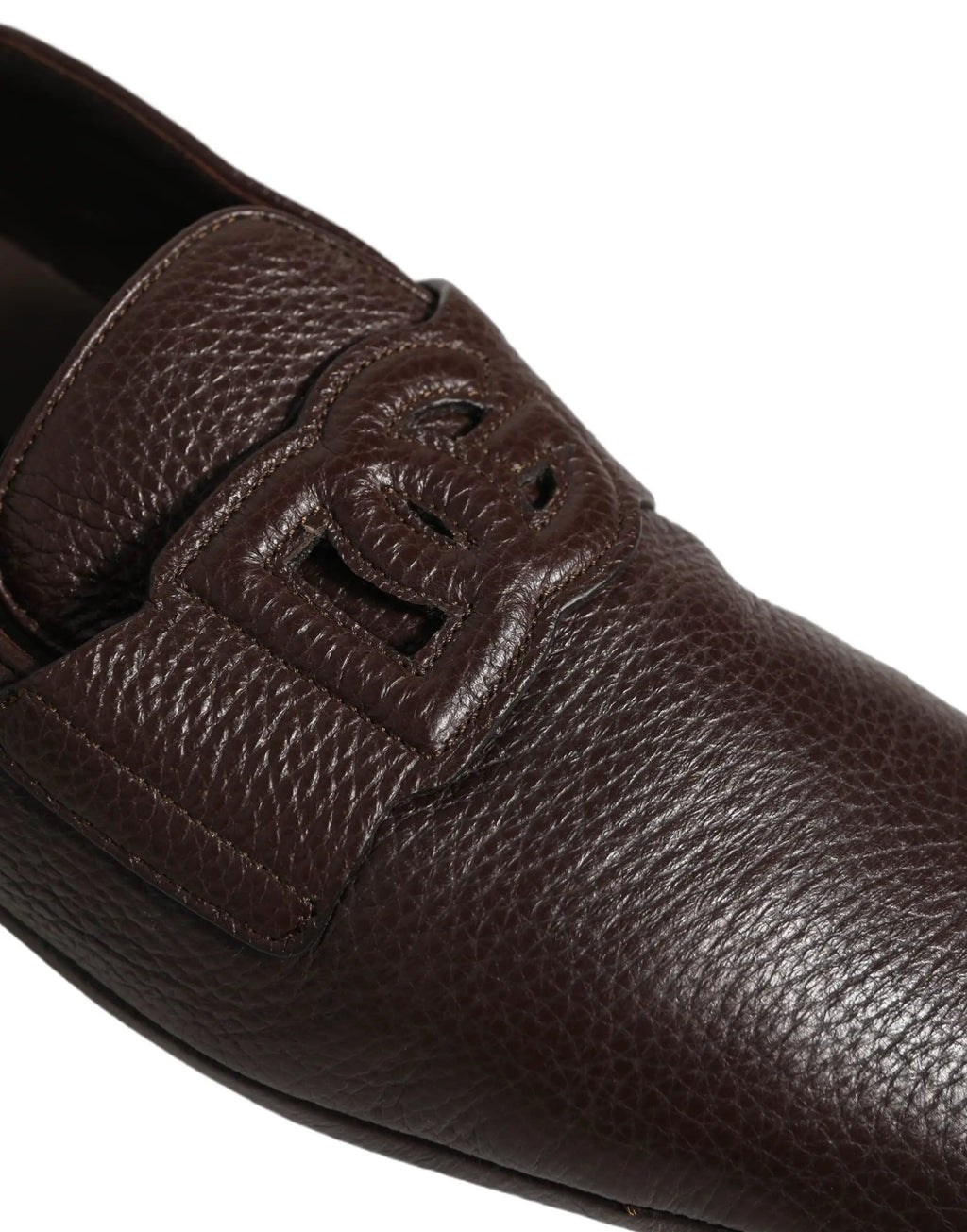 Chaussures mocassins Dolce & Gabbana en cuir de cerf marron