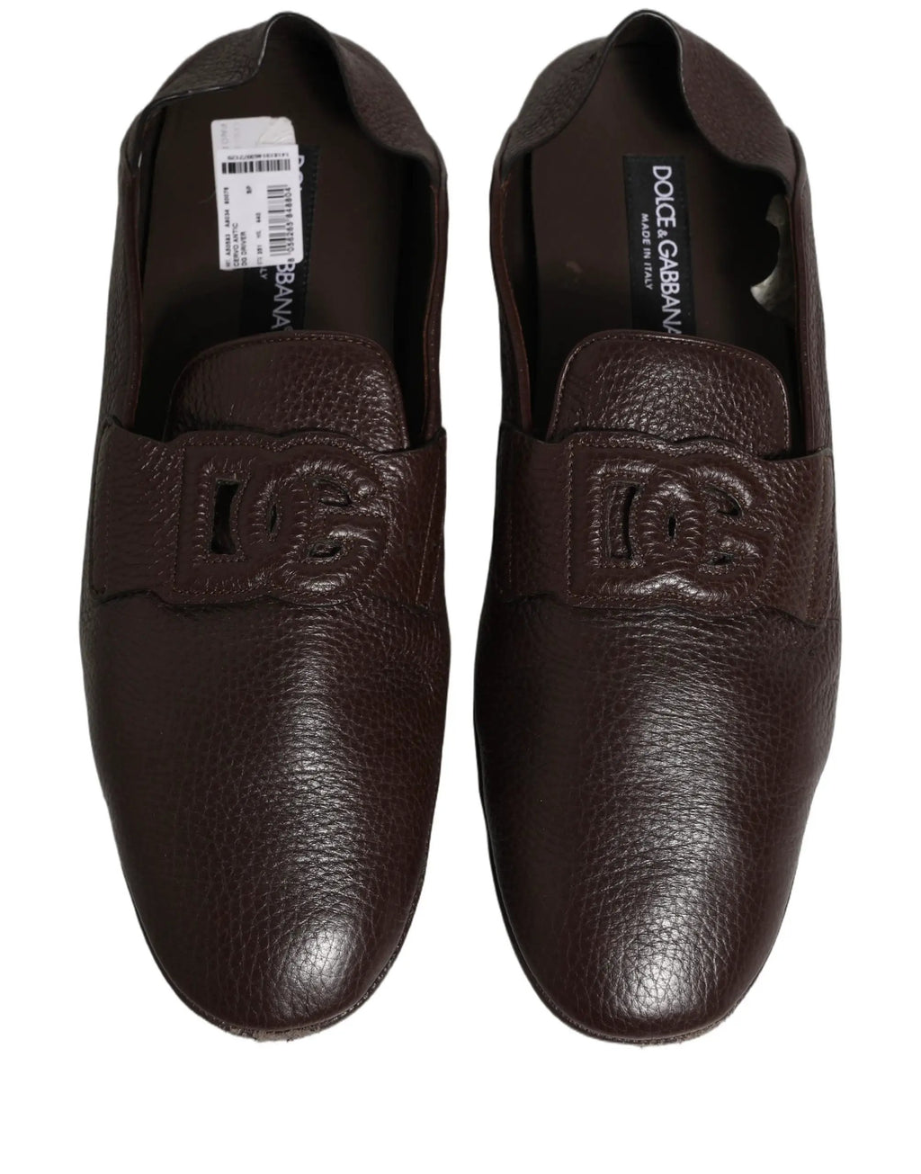 Chaussures mocassins Dolce & Gabbana en cuir de cerf marron