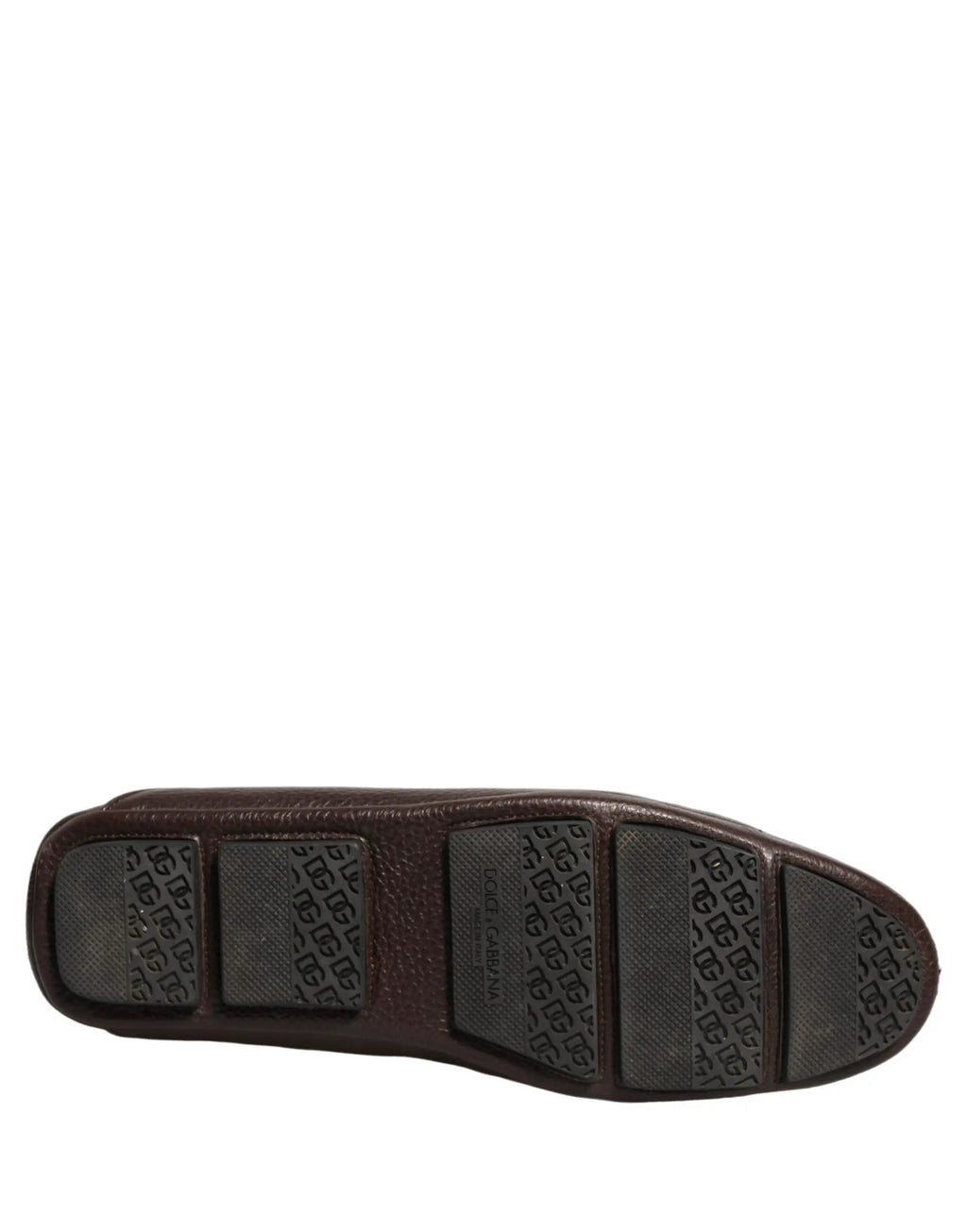 Chaussures mocassins Dolce & Gabbana en cuir de cerf marron