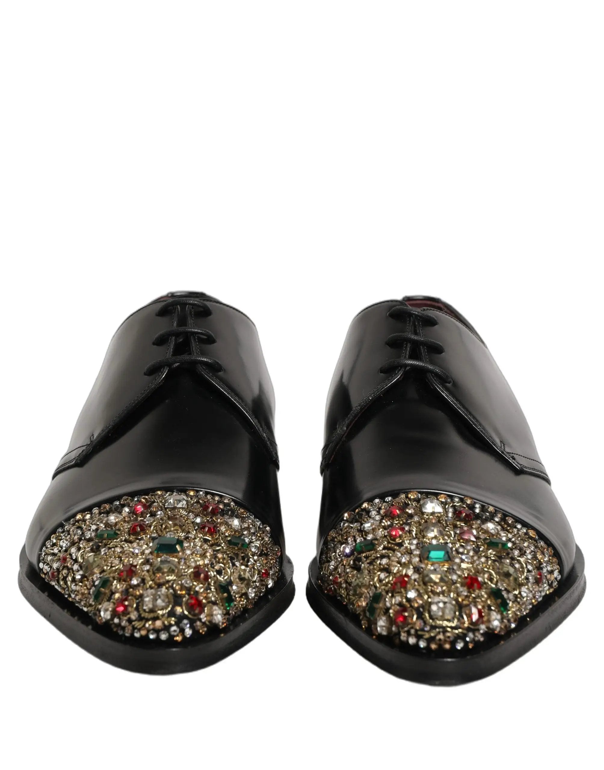 Chaussures habillées de ville Dolce & Gabbana noires embellies