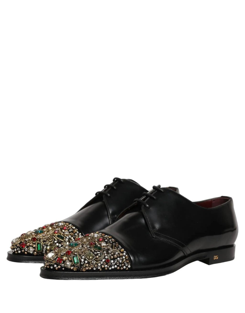Chaussures habillées de ville Dolce & Gabbana noires embellies
