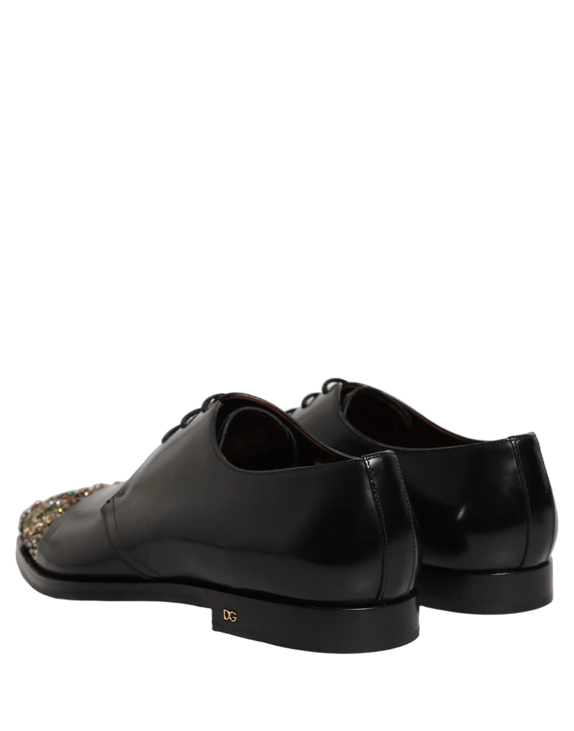 Chaussures habillées de ville Dolce & Gabbana noires embellies