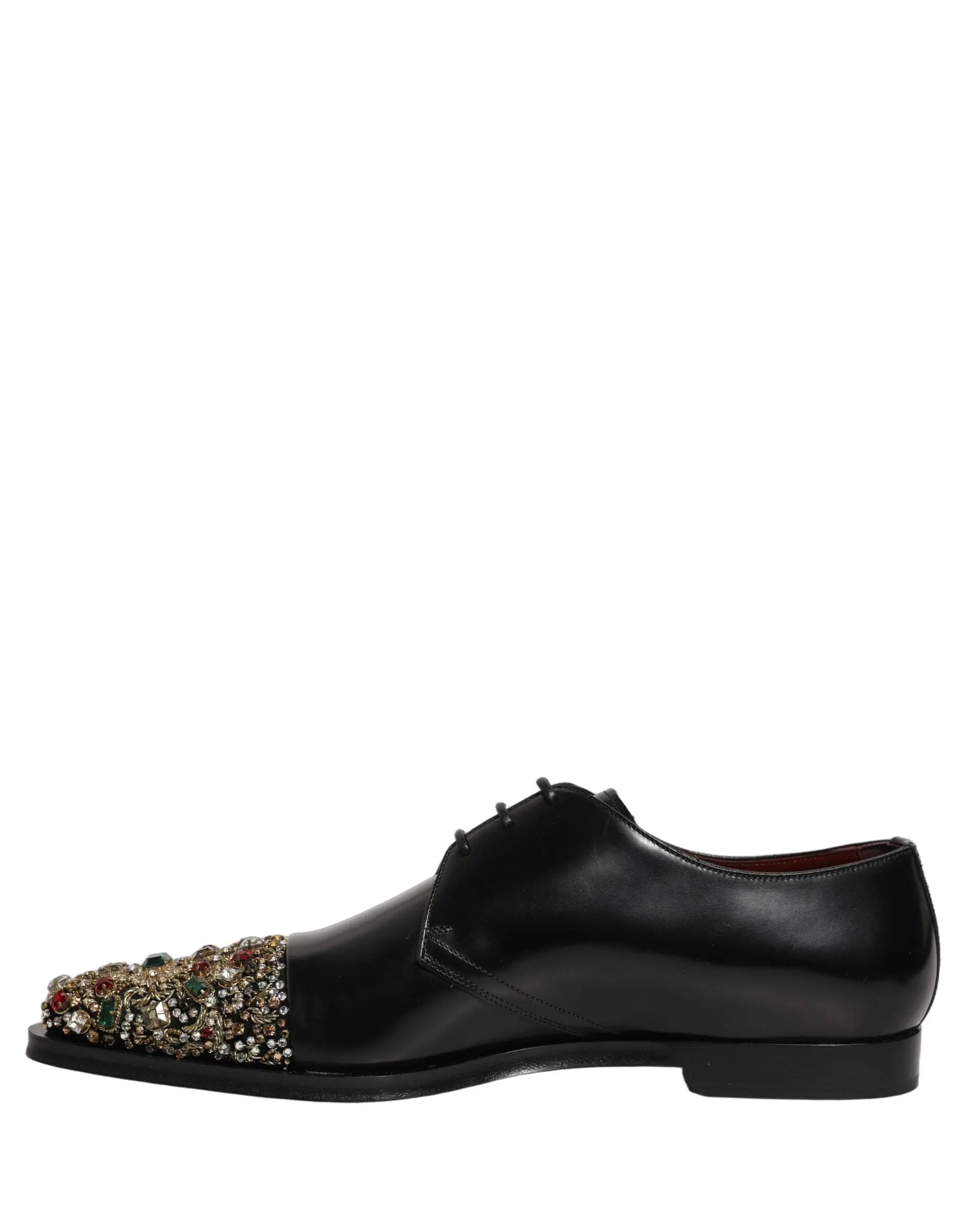 Chaussures habillées de ville Dolce & Gabbana noires embellies