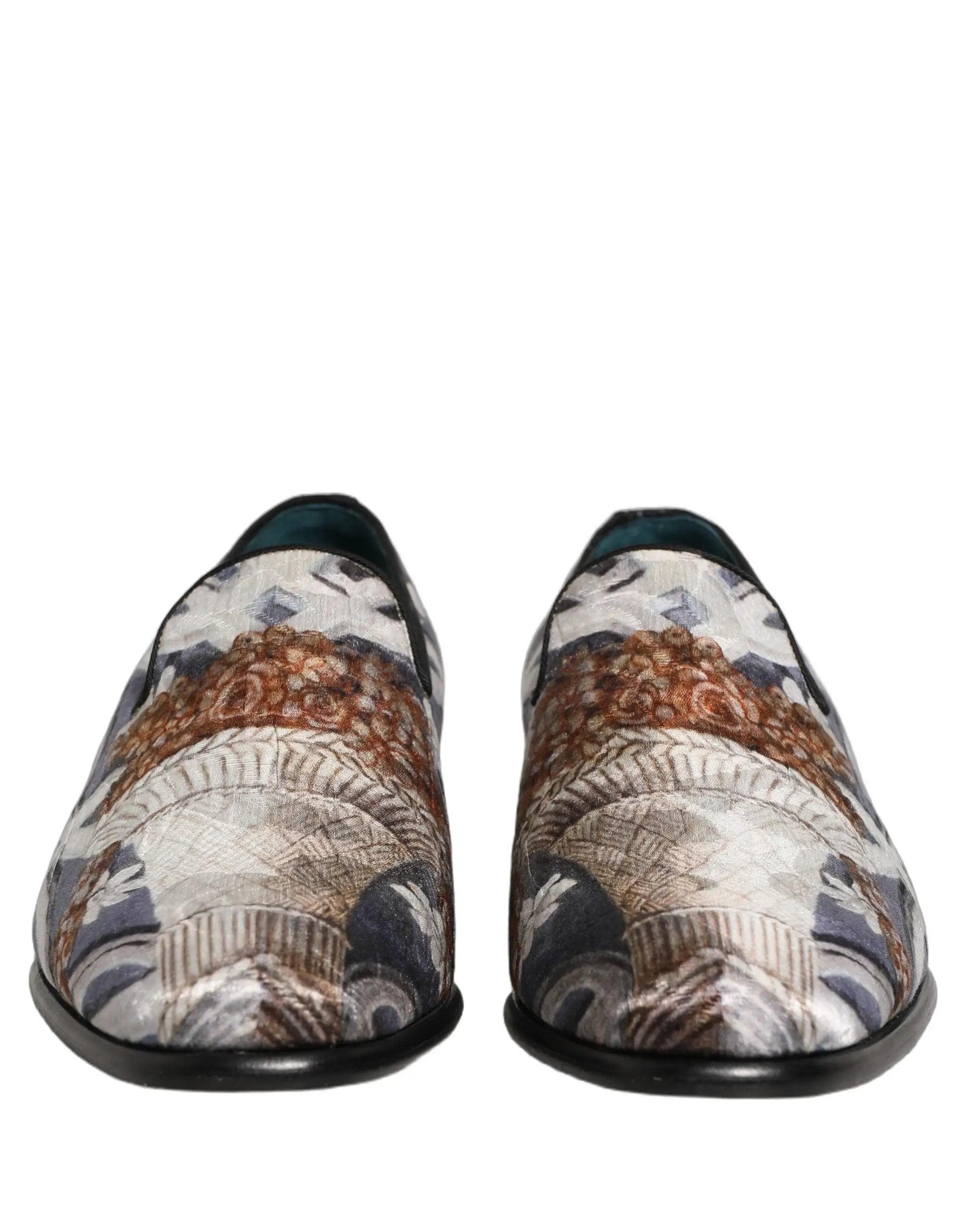 Mocassins brodés tapisserie florale multicolore Dolce & Gabbana