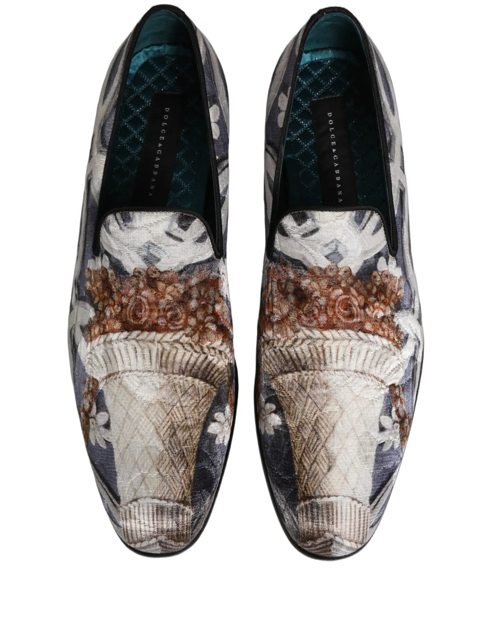 Mocassins brodés tapisserie florale multicolore Dolce & Gabbana