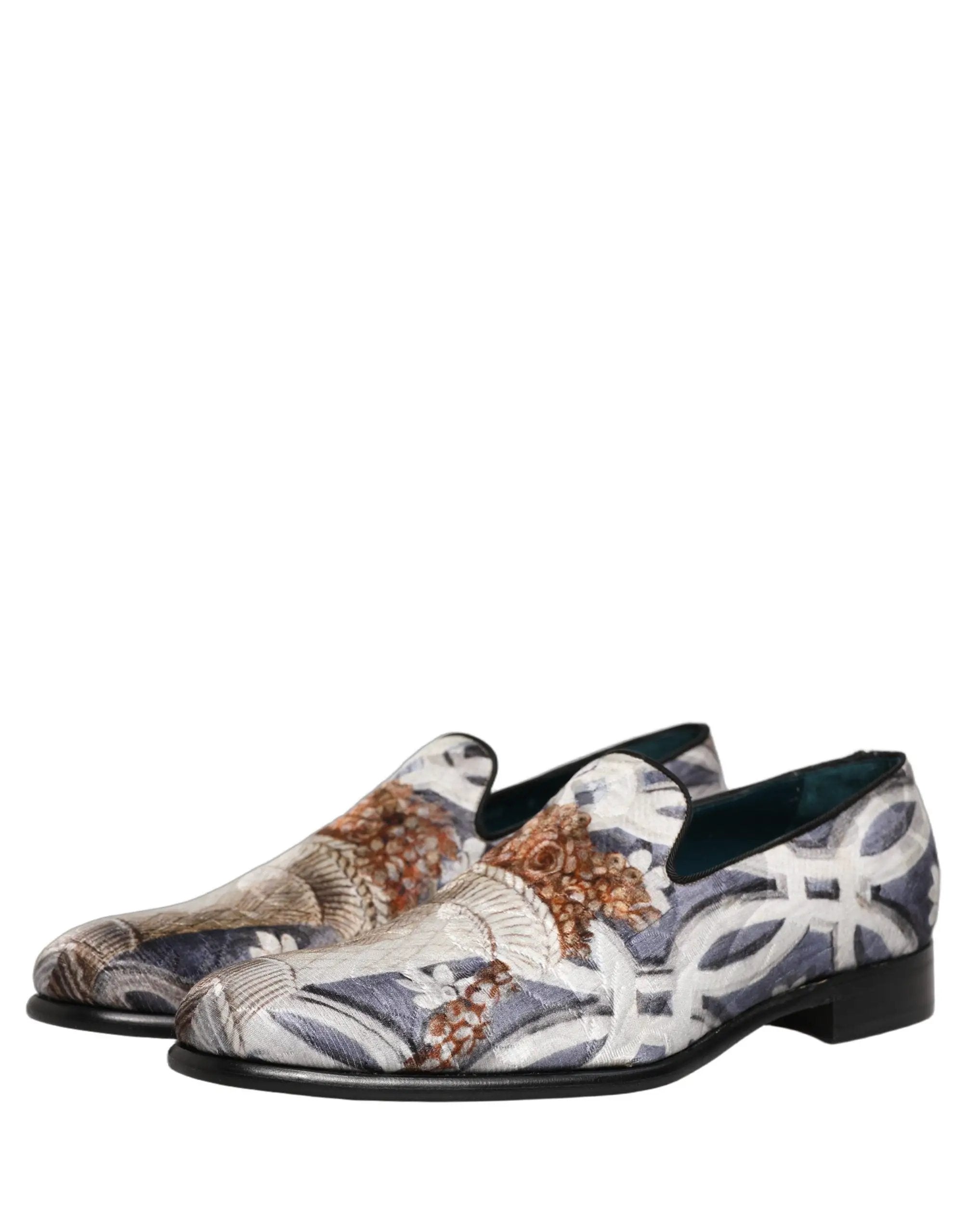 Mocassins brodés tapisserie florale multicolore Dolce & Gabbana