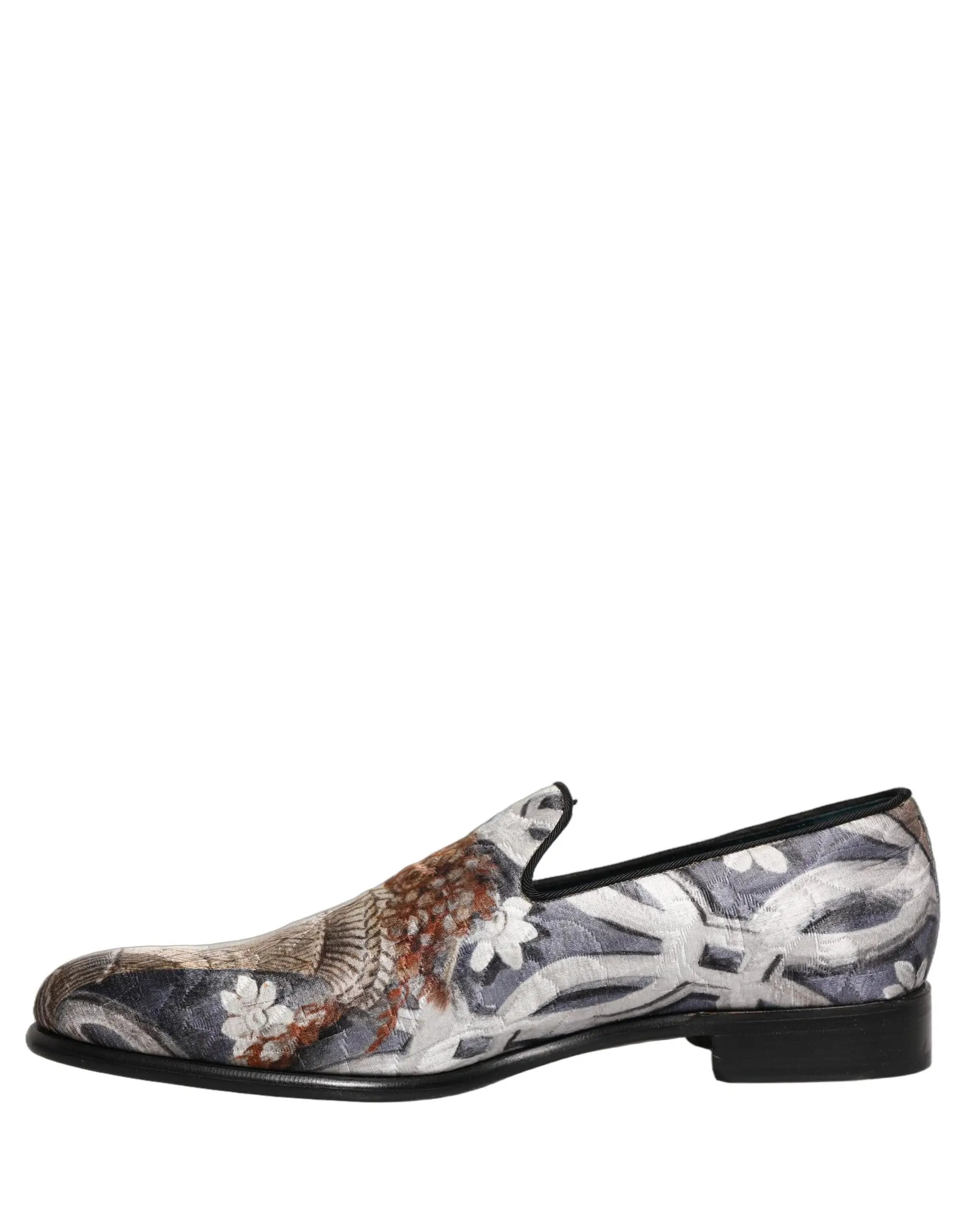 Mocassins brodés tapisserie florale multicolore Dolce & Gabbana