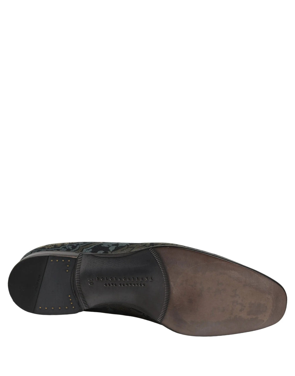 Mocassins à enfiler Dolce & Gabbana en brocart floral noir