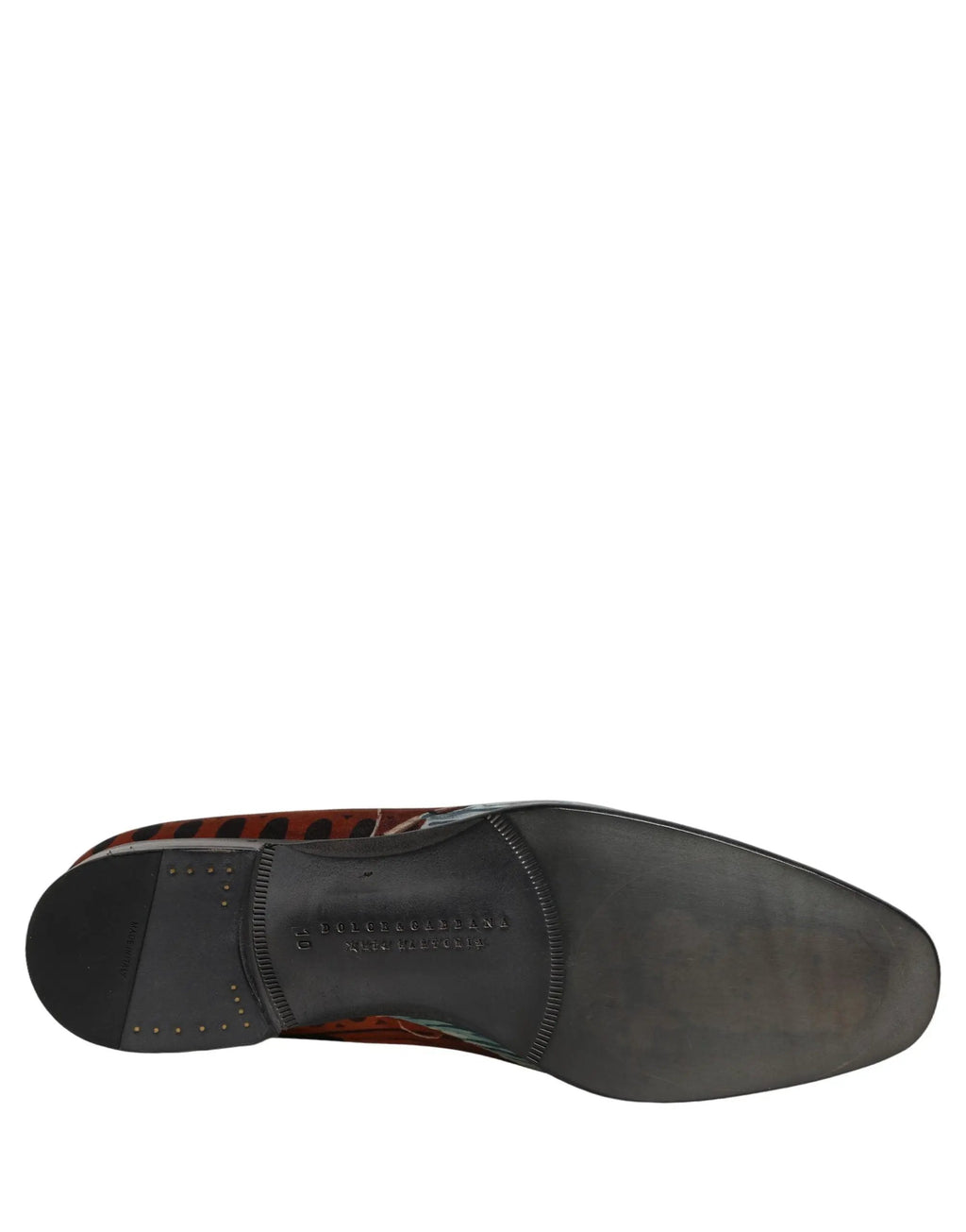 Chaussures Richelieu à enfiler Dolce & Gabbana multicolores à imprimé lion