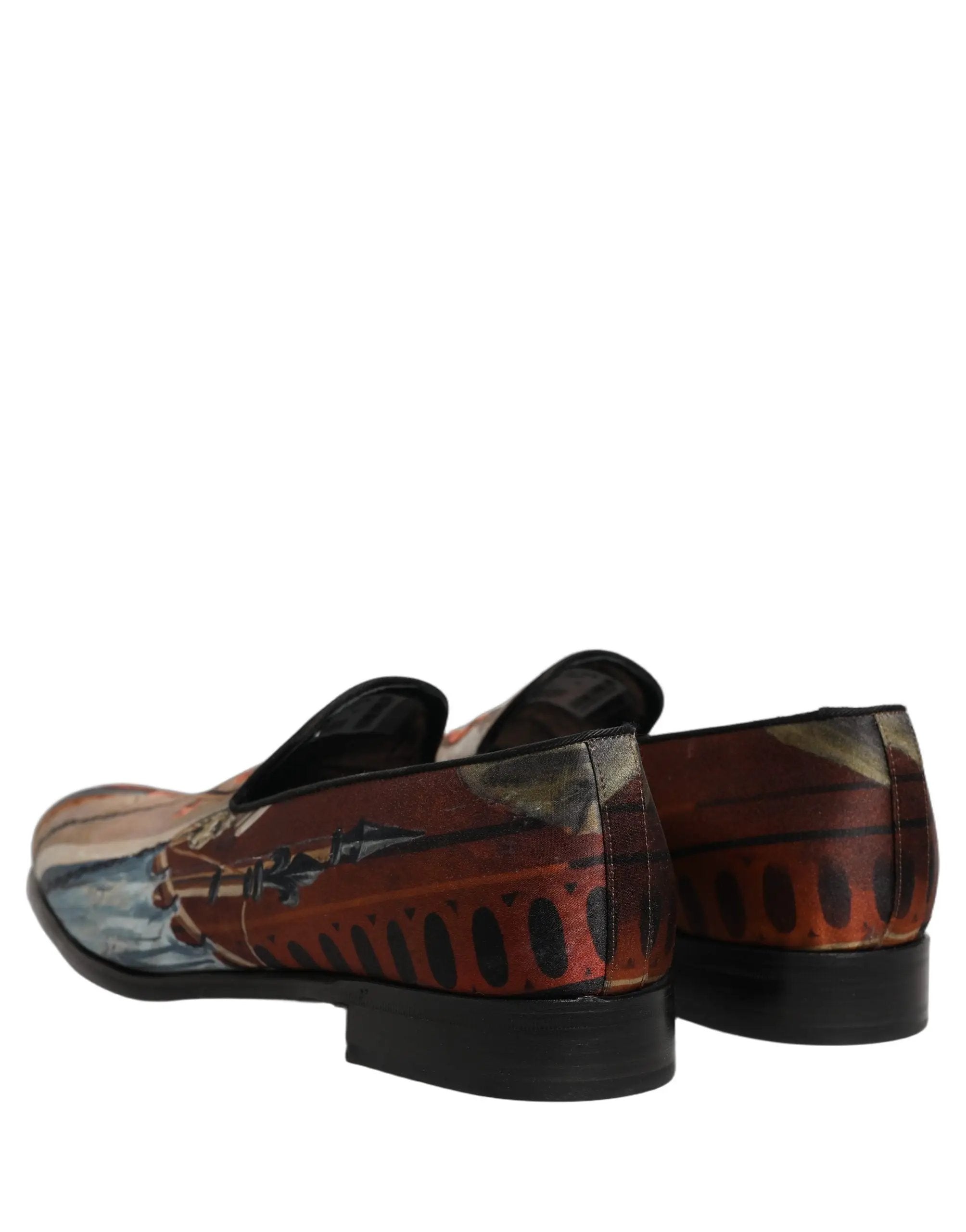 Chaussures Richelieu à enfiler Dolce & Gabbana multicolores à imprimé lion