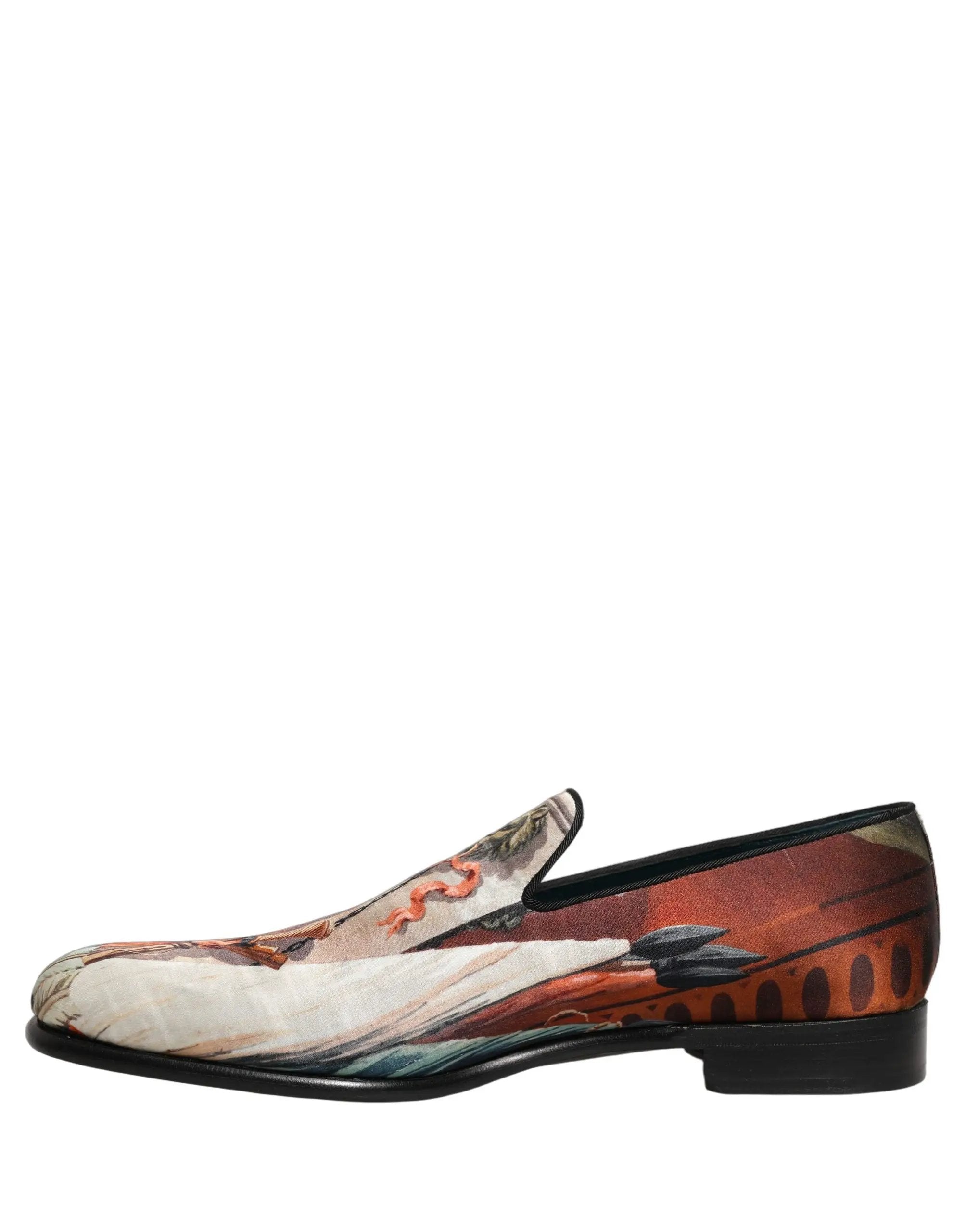Chaussures Richelieu à enfiler Dolce & Gabbana multicolores à imprimé lion