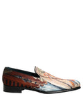 Chaussures Richelieu à enfiler Dolce & Gabbana multicolores à imprimé lion