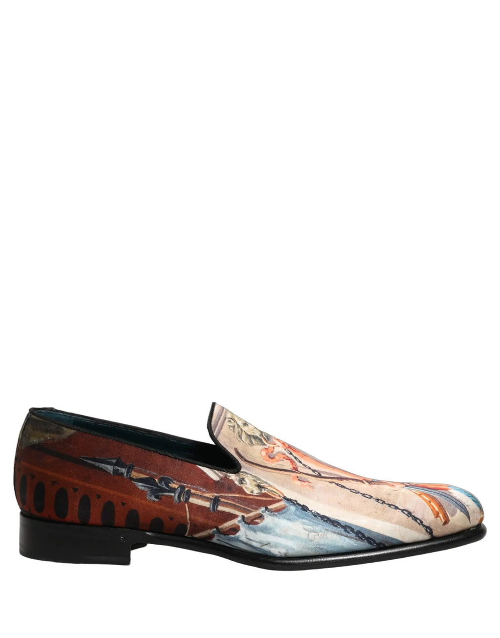 Chaussures Richelieu à enfiler Dolce & Gabbana multicolores à imprimé lion