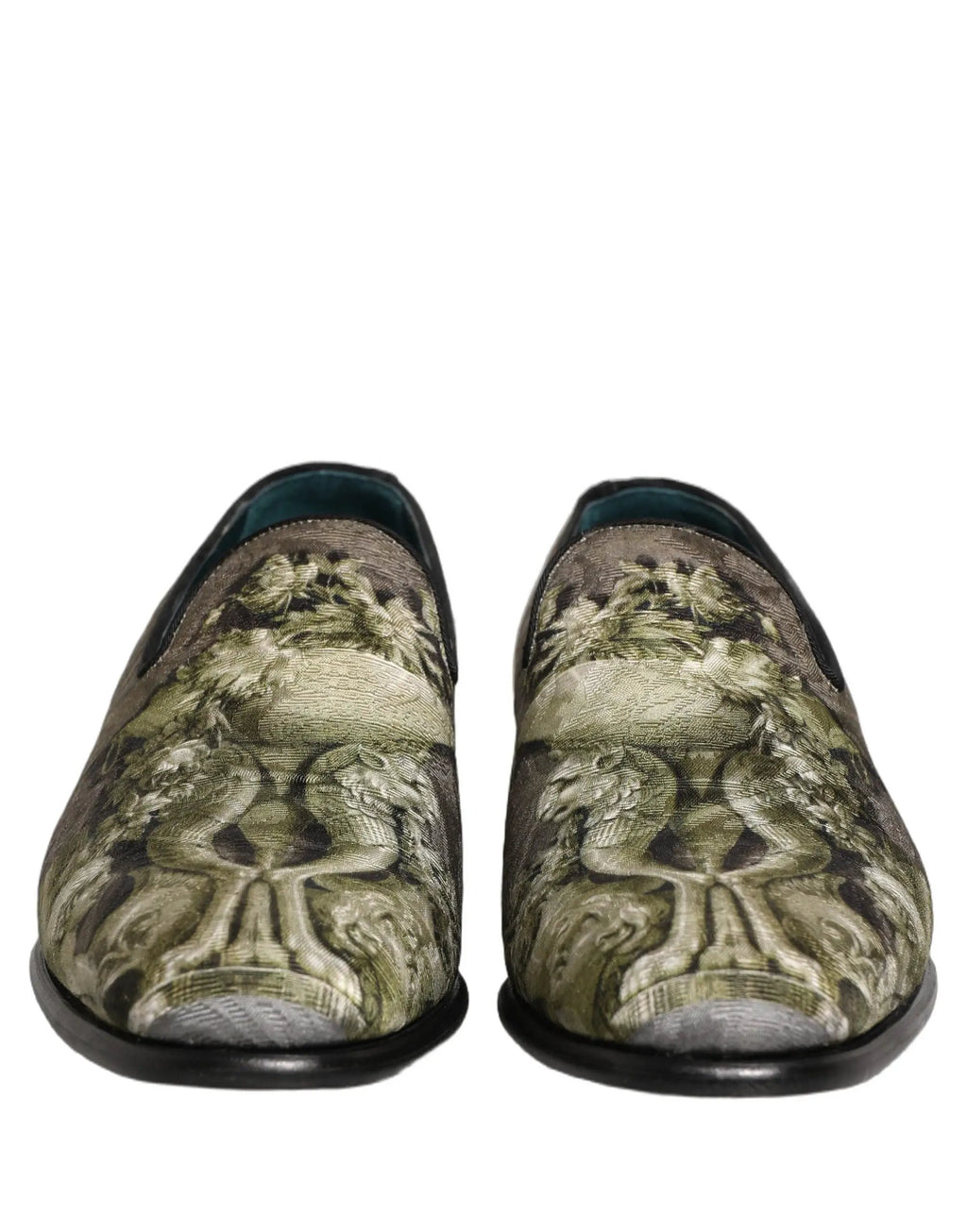 Chaussures Mocassins à Enfiler Dolce & Gabbana Imprimé Baroque Marron