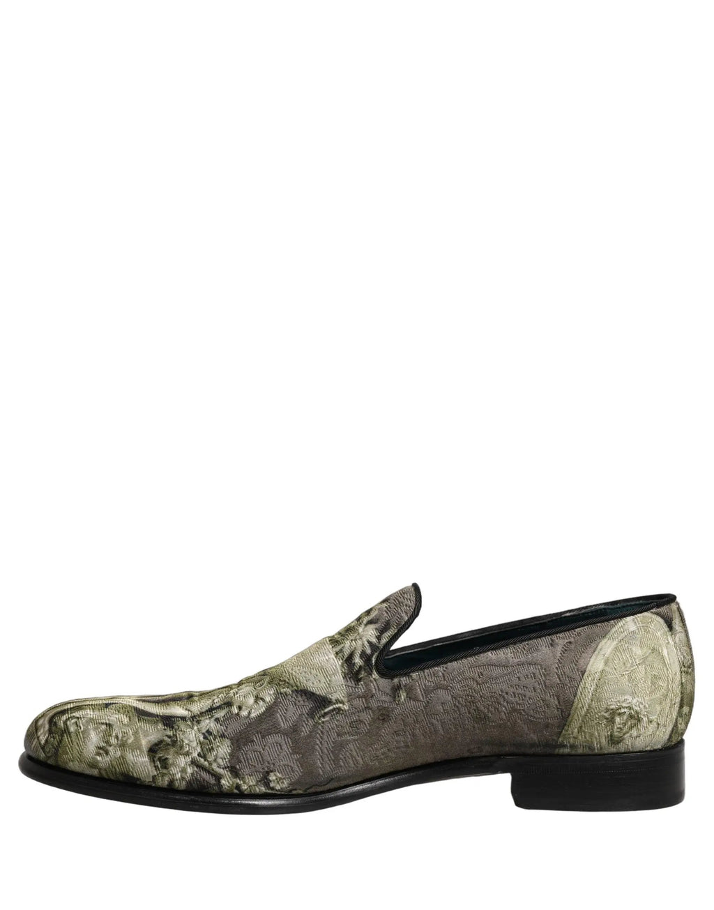 Chaussures Mocassins à Enfiler Dolce & Gabbana Imprimé Baroque Marron