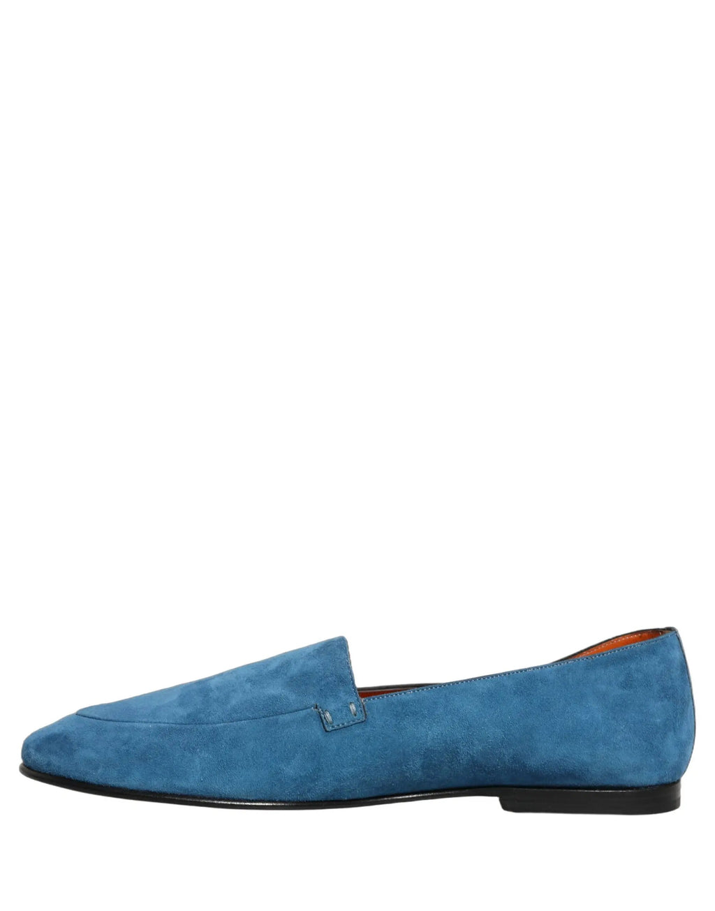 Chaussures mocassins plates à enfiler en velours bleu pour homme Dolce & Gabbana