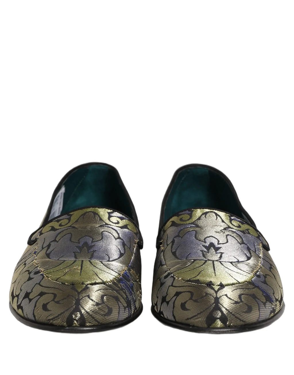 Dolce & Gabbana Multicolor Floral Jacquard Men Loafers Shoes