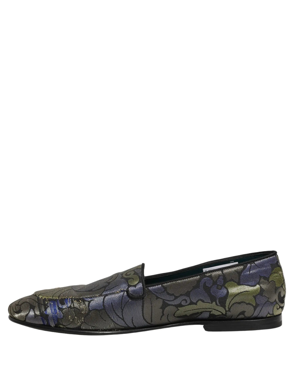 Dolce & Gabbana Multicolor Floral Jacquard Men Loafers Shoes