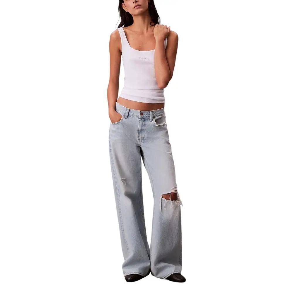 Débardeurs blancs en coton Calvin Klein Jeans