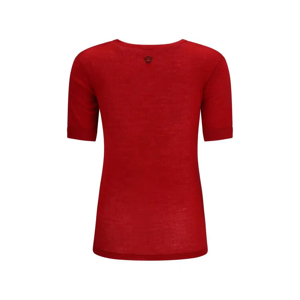 T-shirt en laine multicolore Oves Aries Versace