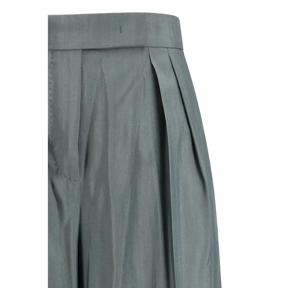 Max Mara Bicolor Wool Oves Aries Casual Pants