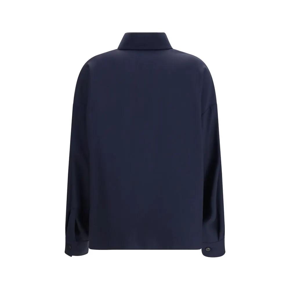 Veste Max Mara Oves Aries en laine bleue