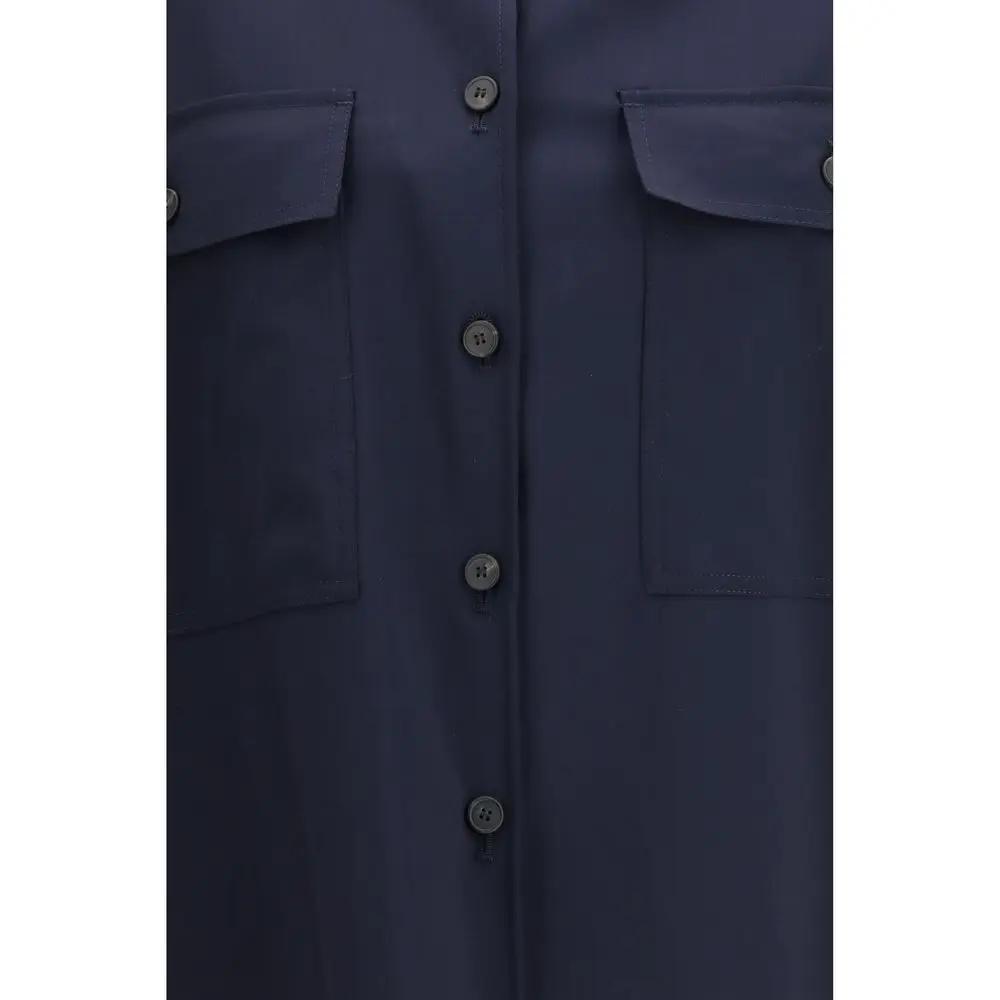 Veste Max Mara Oves Aries en laine bleue