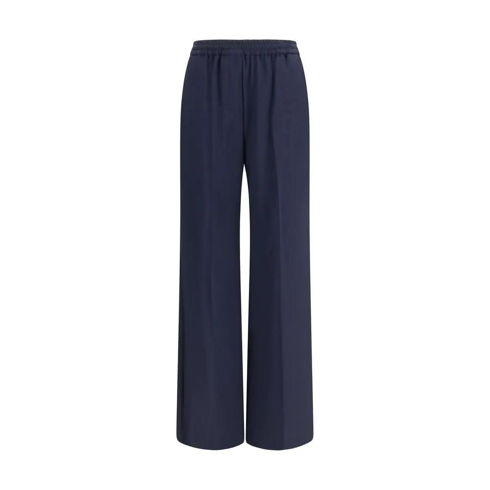 Max Mara Blue Wool Oves Aries Casual Pants