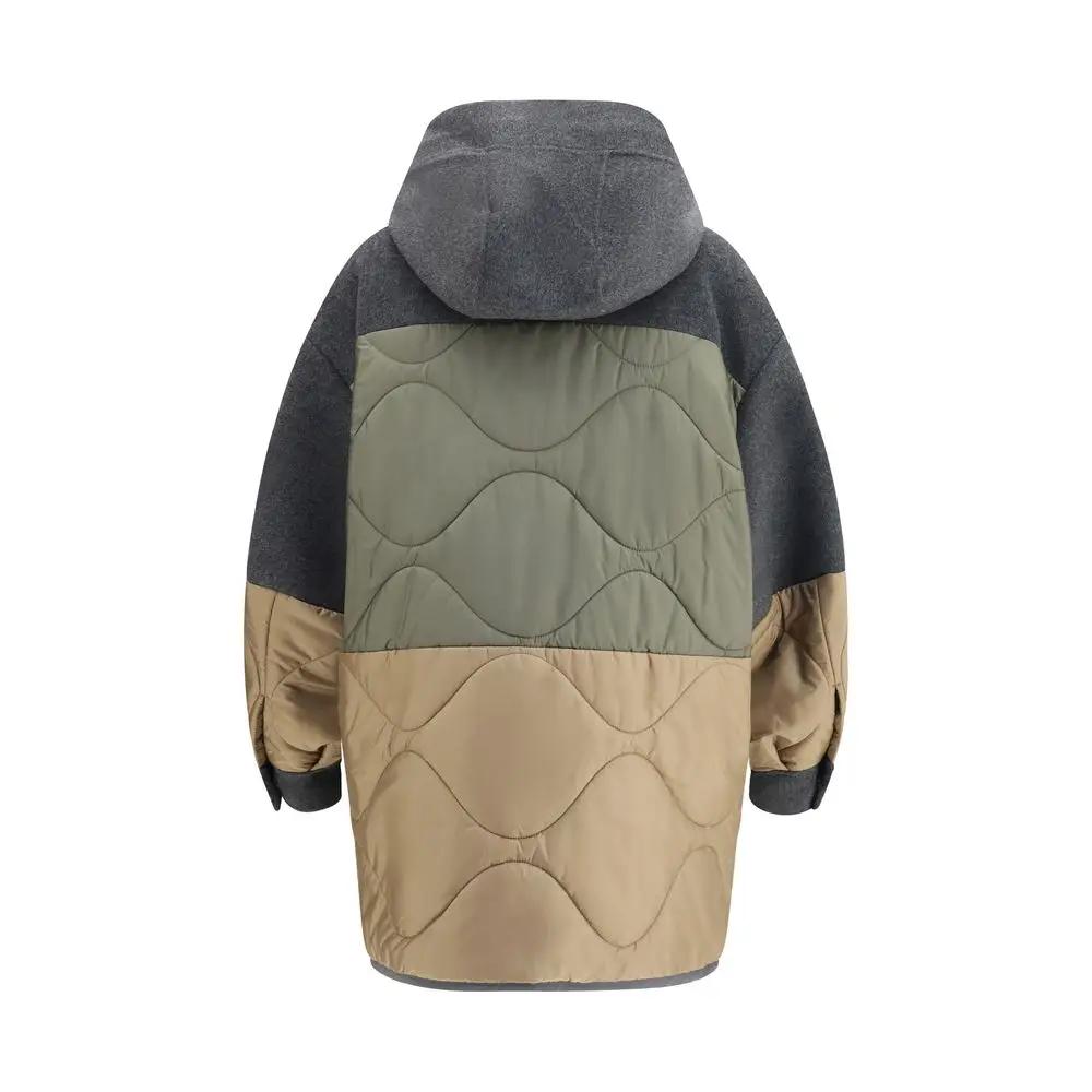 Veste Shell Max Mara en Laine Grise Oves Aries