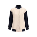 Blouson bomber Max Mara en laine bleue modèle Oves Aries