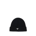 Prada Black Wool Oves Aries Beanie