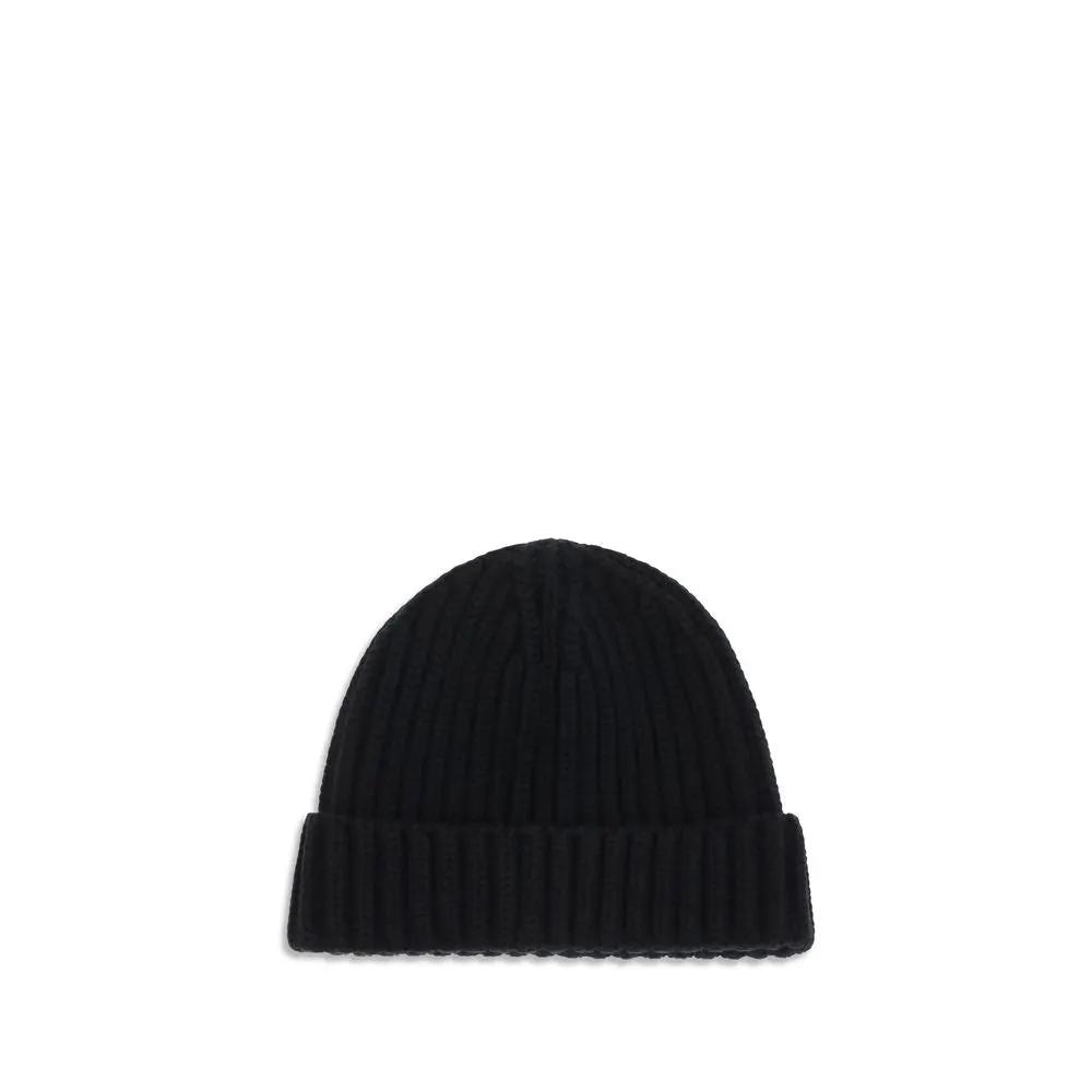 Prada Black Wool Oves Aries Beanie