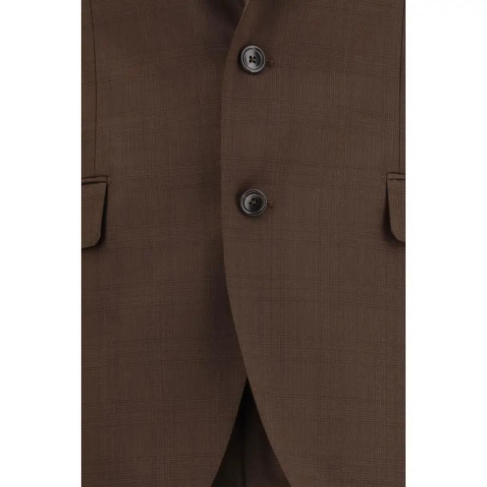 Costume deux pièces Tagliatore Oves Aries en laine marron