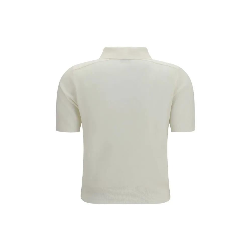Burberry Beige Wool Oves Aries Polo Shirt