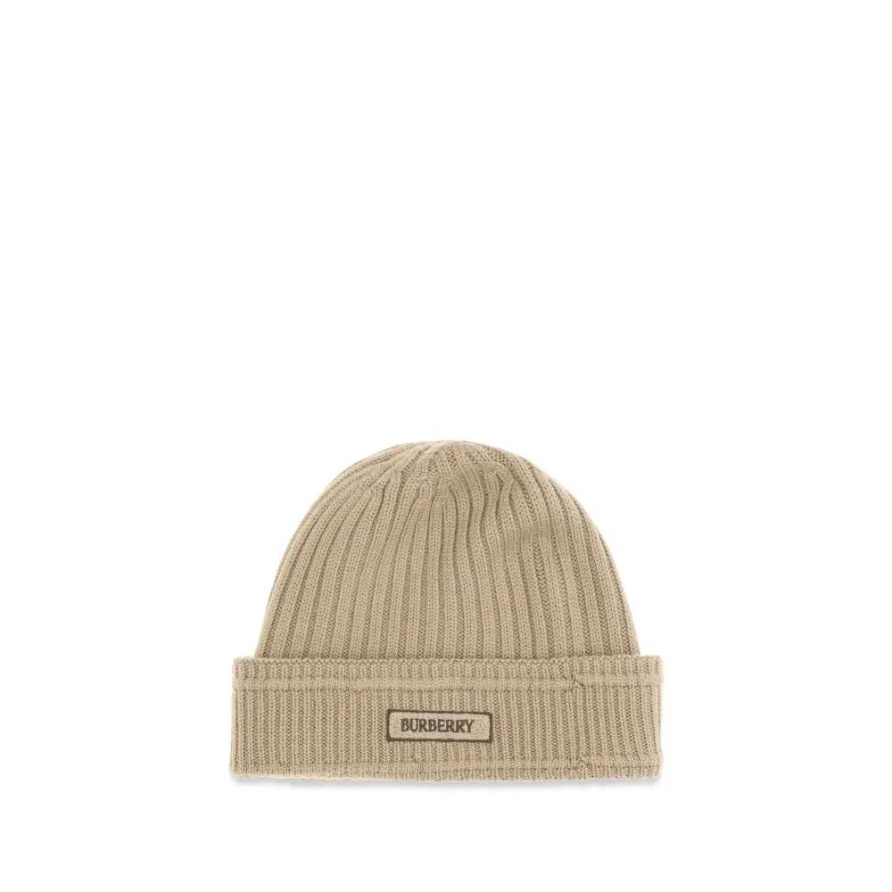 Bonnet Burberry Beige Laine Oves Aries