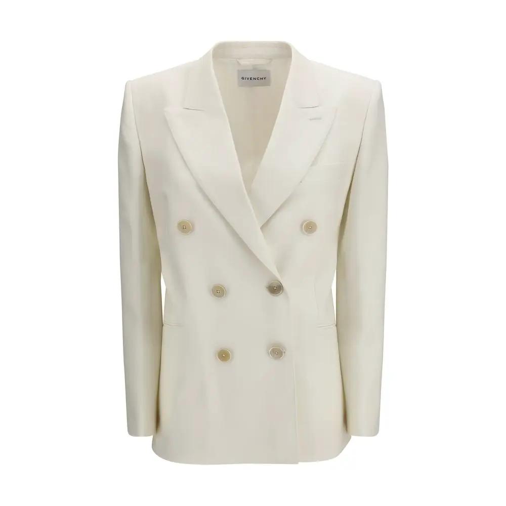 Givenchy White Wool Oves Aries Jacket