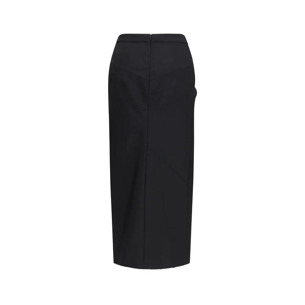 Jupe midi Givenchy en laine noire Oves Aries