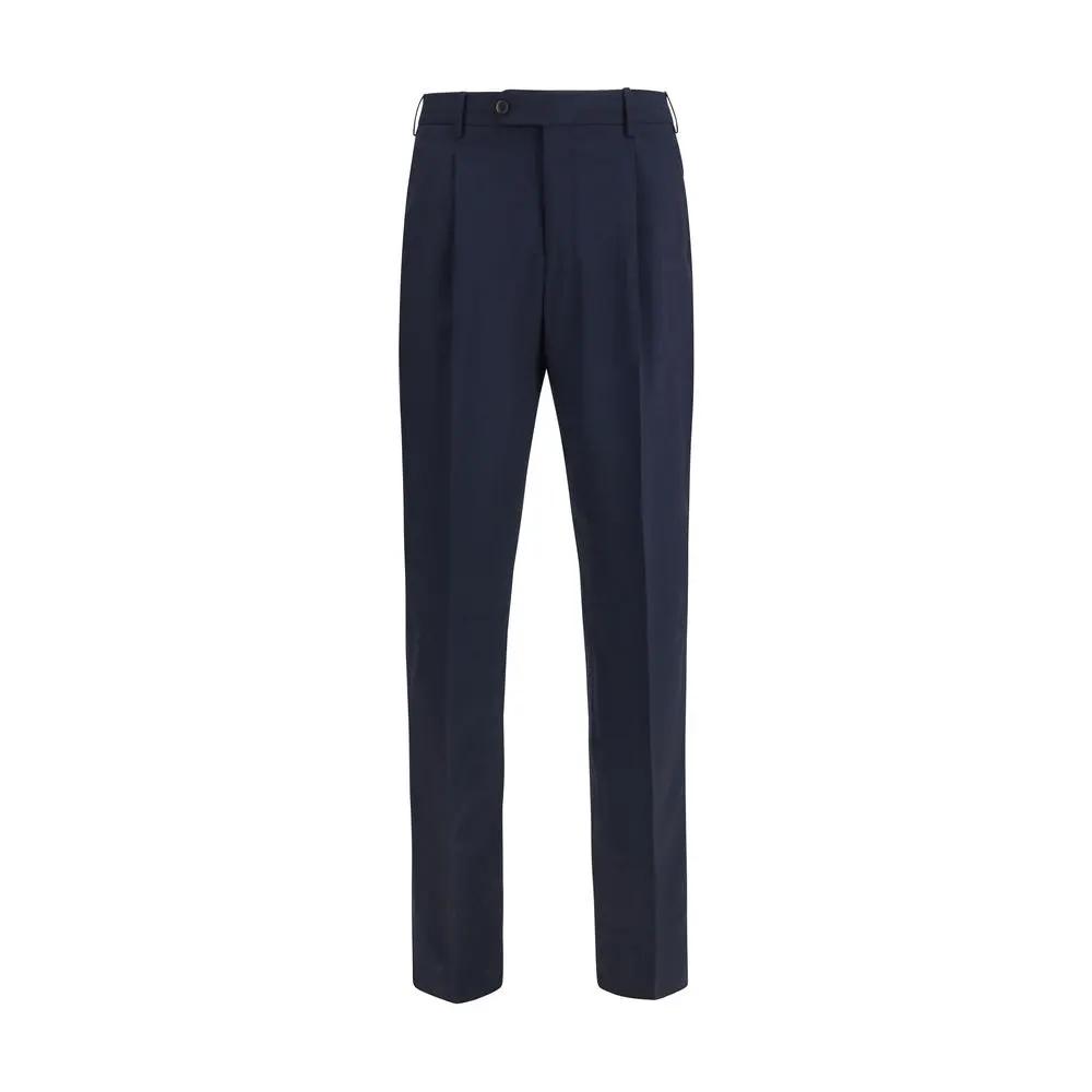 PT Torino Blue Wool Oves Aries Casual Pants