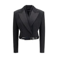 Veste en Laine Noire Dolce & Gabbana Oves Aries