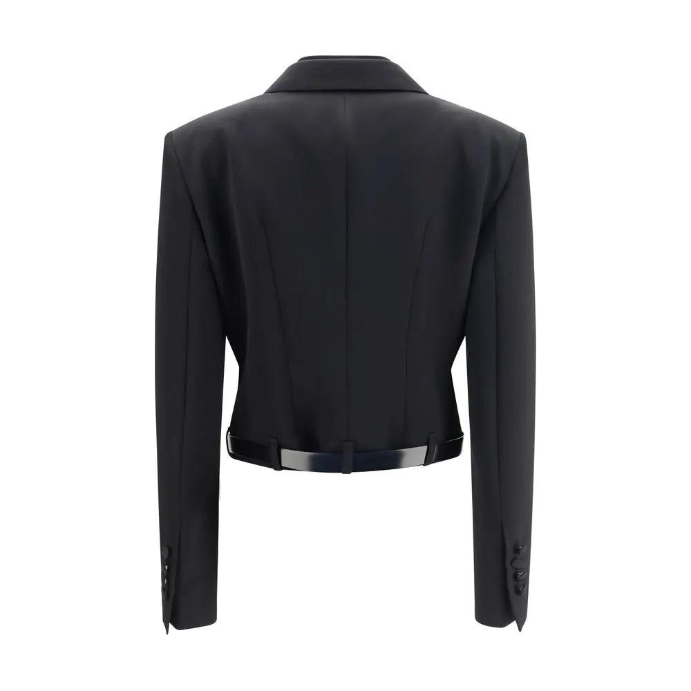 Veste en Laine Noire Dolce & Gabbana Oves Aries