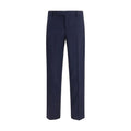 Fendi Blue Wool Oves Aries Dress Pants