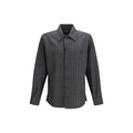 Dolce & Gabbana Gray Wool Oves Aries Dress Shirt