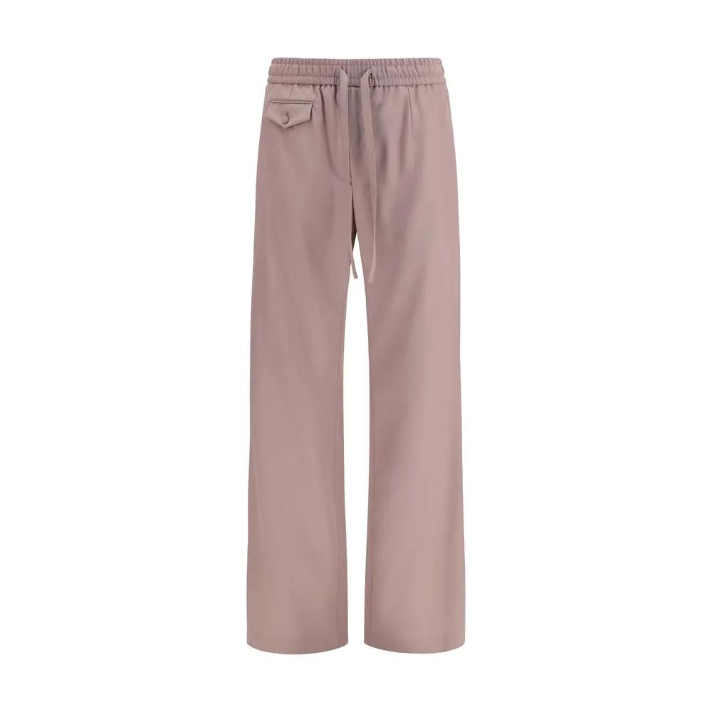 Dolce & Gabbana Brown Wool Oves Aries Joggers (Workout Pants)