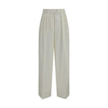 Calvin Klein White Wool Oves Aries Casual Pants
