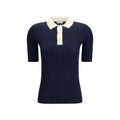 Brunello Cucinelli Blue Wool Oves Aries Polo Shirt