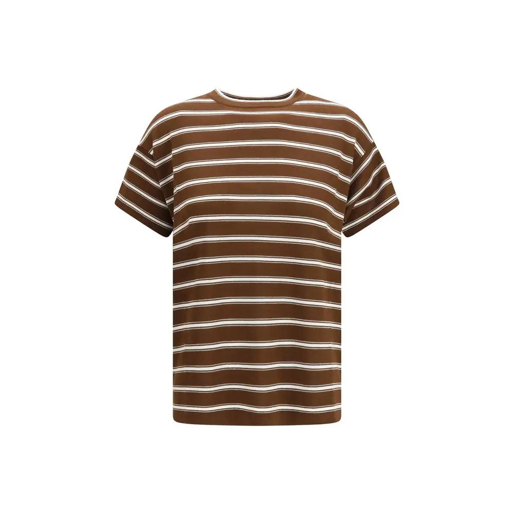 T-shirt Brunello Cucinelli en laine beige Oves Aries