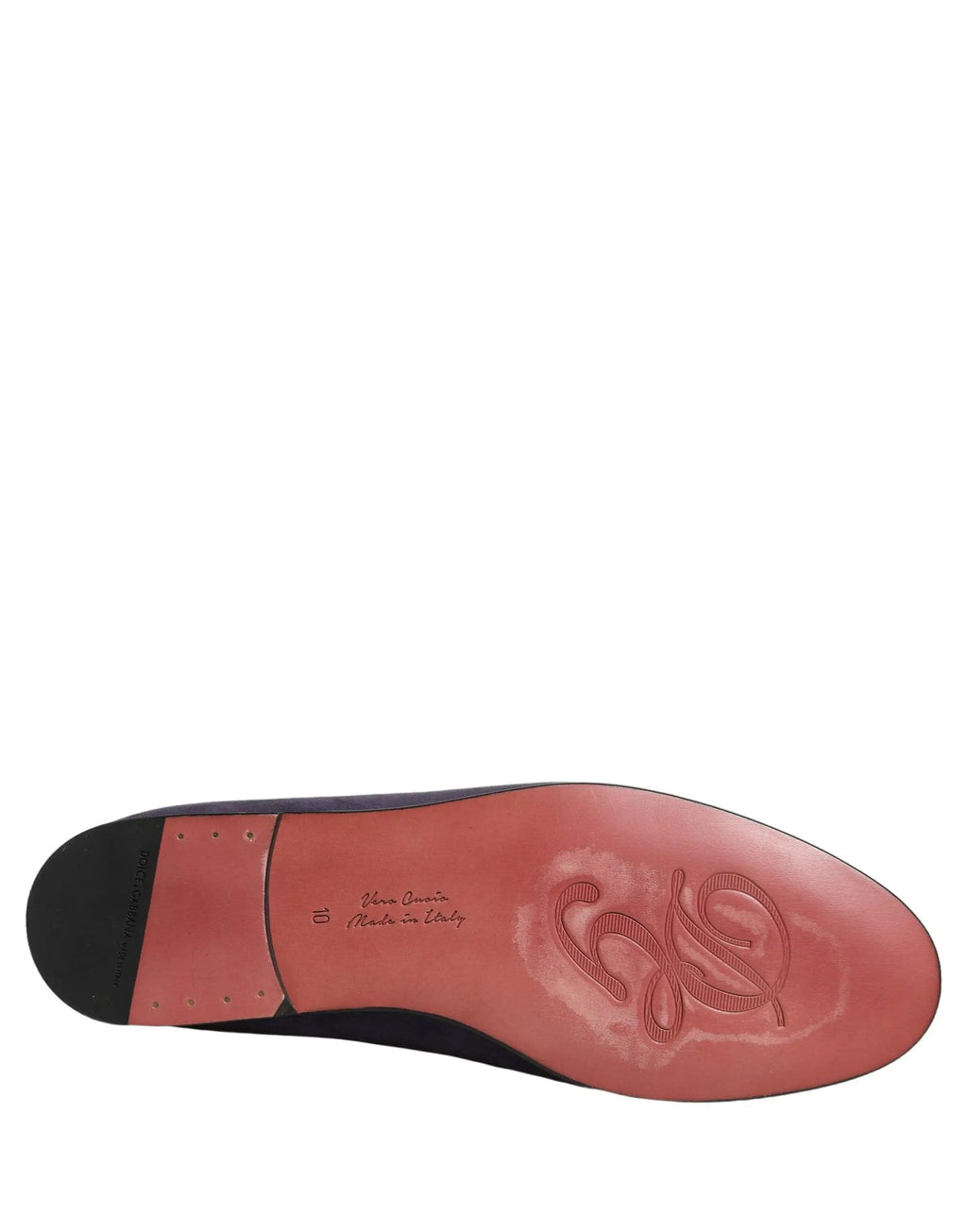 Chaussures Homme Loafers Plates en Velours Violet Dolce & Gabbana